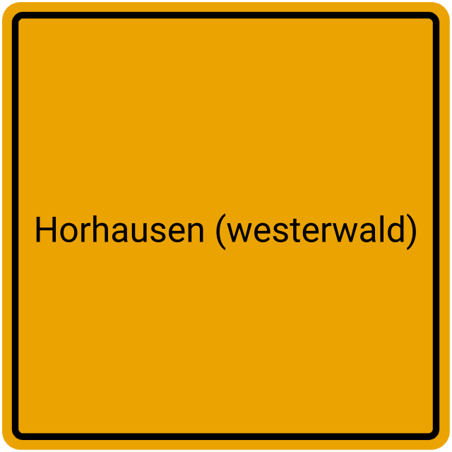 Meldebestätigung Horhausen (Westerwald)